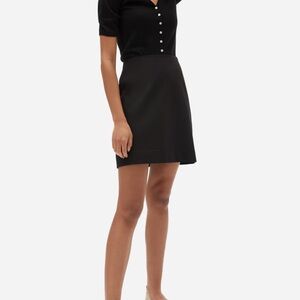 Everlane | the almost-mini skirt in black